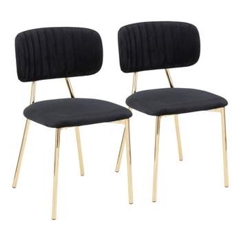 Set of 2 Bouton Contemporary Glam Chair - LumiSource