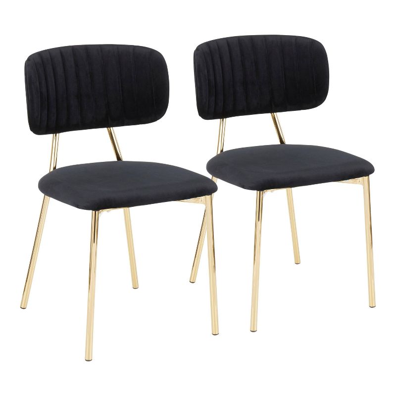 Set of 2 Bouton Contemporary Glam Chair - LumiSource, 1 of 13