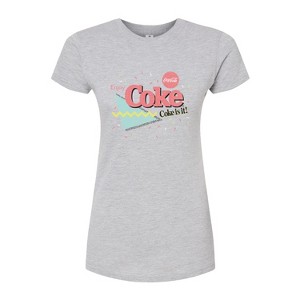 Women's - Coca-Cola - 90's Retro Style Fitted Graphic T-Shirt - 1 of 3