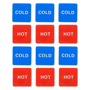 Unique Bargains Acrylic Self-Adhesive Decor Home Wear-resistant Hot/Cold Water Label - 1 of 4
