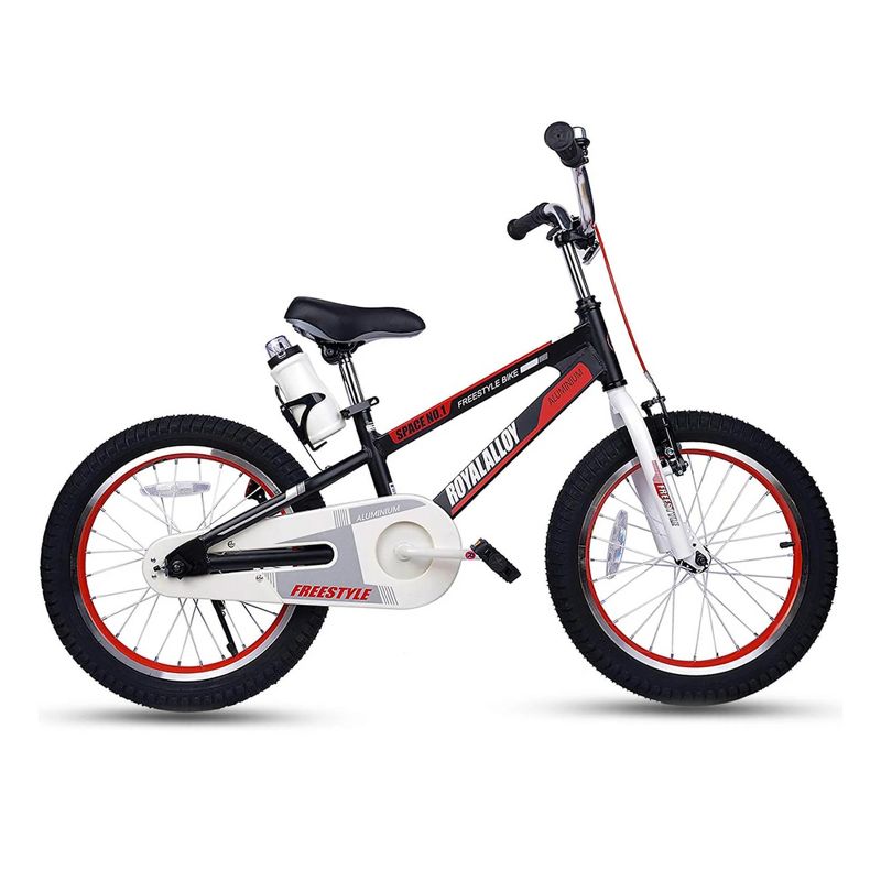 RoyalBaby Space No. 1 Freestyle Kids Bicycle Bike w/Handbrake, Coaster Brake, Training Wheels, and Water Bottle for Boys & Girls Ages 3 to 5, 2 of 7