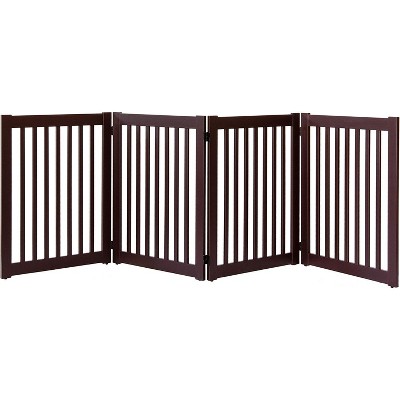 Dynamic Accents Highlander Series Solid Wood Pet Gates are Handcrafted by Amish Craftsman - 32 High - 4 Panel - Mahogany