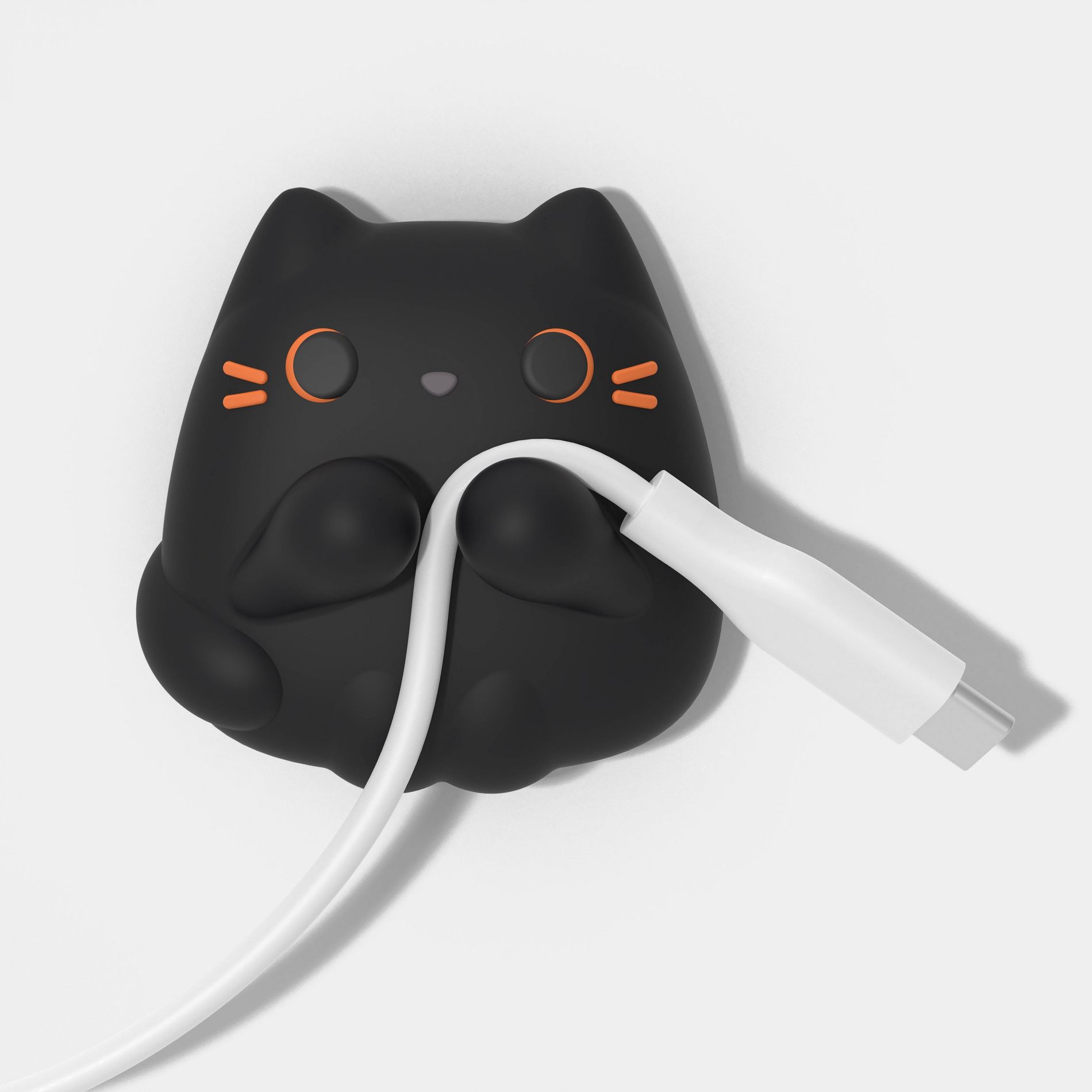 Figural Cat Silicone Cable Organizer - heyday™