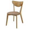Coaster Elowen Dining Side Chair Light Walnut and Brown (Set of 2) - 4 of 4