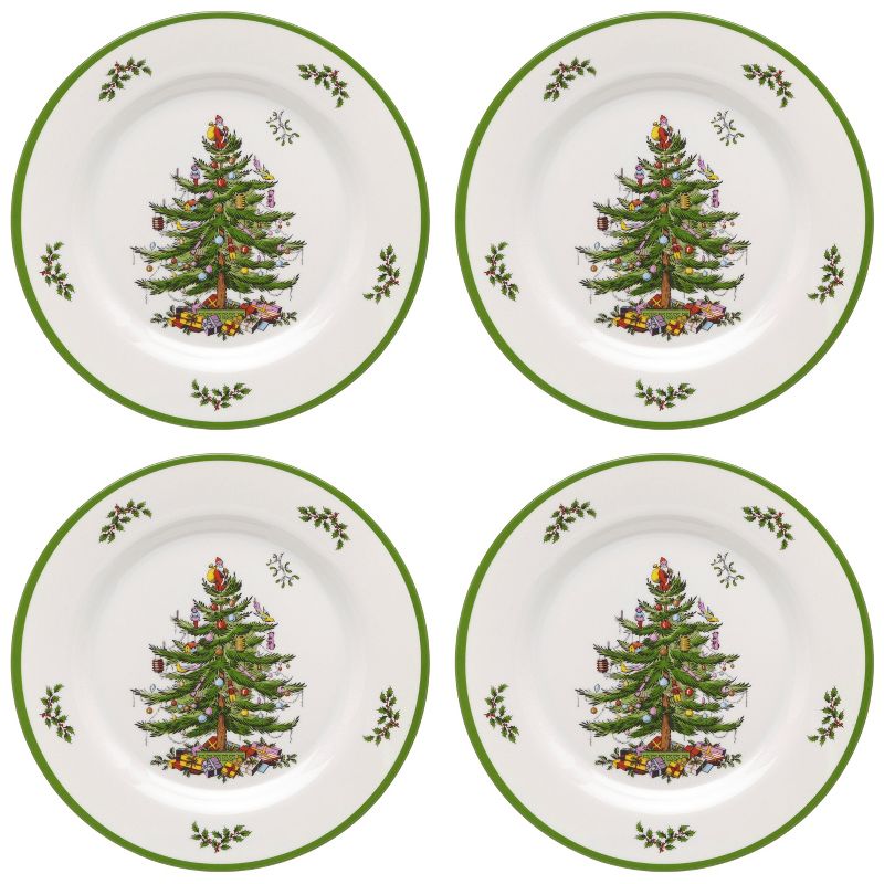 Spode Christmas Tree Melamine Dinner Plates, Set of 4 - 11 Inch, 1 of 8