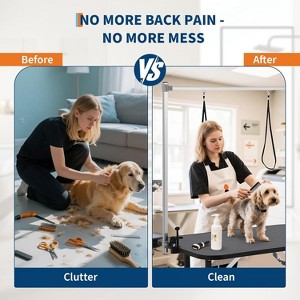 36 Inch Dog Grooming Table with Adjustable Height & Arm, 330Lb Static Weight Capacity for Small to Large Dogs, Pet Grooming Station for Home Use - 1 of 4