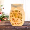 Stony Creek 4.0 Inch Magical Winterland Pre-Lit Small Jar Christmas Lighted Glass Accent , Village Church Skating Snowman (1PC) - 2 of 4