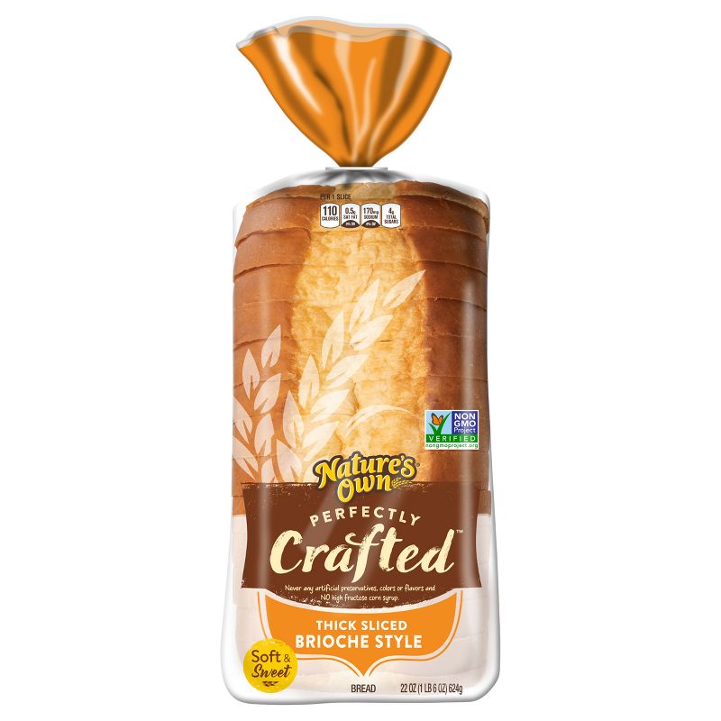Nature&#39;s Own Perfectly crafted Brioche Bread - 22oz, 1 of 12