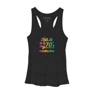 Women's Design By Humans This Is My 70s Costume Funny 70s Show Halloween 1970s Gifts 70s By dogsandhugs Racerback Tank Top - 1 of 3