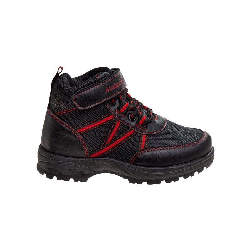Avalanche Girls Boys Unisex Lace Up with Hook and Loop Combat Hiker Boots: Kids' Ankle Boots, Low-Heel Short Booties ( Little Kids/Big Kids ), 2 of 8