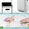 2 x 15L/2 x 18L/2 x 20L Trash Can Stainless Steel Dual Compartment Step-on Recycling Bin w/Soft-Close Lids & Removable Plastic Inner Buckets - 3 of 4