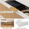Nasitip 5 Rattan Drawer Dresser for Bedroom, Large Double Dresser with Deep Drawers, Chest of Drawers for Closet with Wide Top - 2 of 4