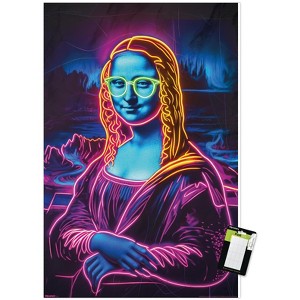 Trends International Reinders: Master Twist - Mona Lisa Neon Accents Unframed Wall Poster Prints - 1 of 4