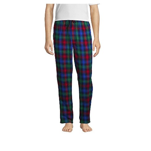 Target Goodfellow Men's Cotton Flannel Plaid Pajama Pants~Red Navy