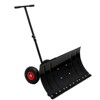 SEVOBAL Snow Shovels 30" Wide Metal Snow Pusher with 2 Wheels Adjustable Angle Height Handle for Effortless Snow Clearing, Black, 29.1"*33.4"*16.1" - 2 of 4