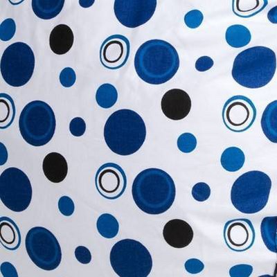 Canvas Blue/White Bubbles