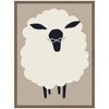 Kate & Laurel All Things Decor 18"x24" Sylvie Farm Sheep Framed Canvas by Hannah Beisang Brown - 2 of 4