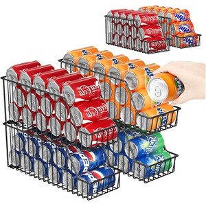 4-Tier Stackable Can Rack Organizer for Kitchen Pantry, Max Can Storage Holder Holds 44 Cans - 1 of 4