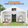 AMERLIFE Inflatable Nightclub Tent, Black Portable Gazebo with Dual Doors, Logo Panel - 2 of 4