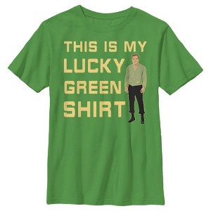 Boy's Star Trek St. Patrick's Day Kirk This is my Lucky Green Shirt T-Shirt - 1 of 4