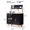 ROBOTIME Play Food And Toy Kitchens, Wooden Kid Playset, Play Kitchen Accessories with Realistic Stove, Oven, Sink, Multicolored, 57.6"*31.5"*31.5" - 3 of 4