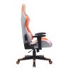 Brassex 54.13" Myla Gaming Chair Gray/Orange - 3 of 4