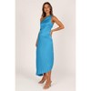 Petal and Pup Womens Flin Pleated One Shoulder Midi Dress - 4 of 4
