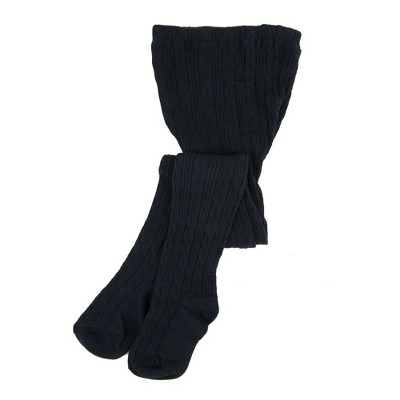 Leveret Girls Cable Knit Tights Navy 8-10 Year : Target