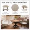 NicBex Set of 2/4 Modern Cotton-Linen Upholstered Dining Chairs with Solid Wood Legs,Armless Accent Chairs for Dining Room,Kitchen,Restaurant - 4 of 4