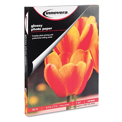 Innovera Glossy Photo Paper 8-1/2 x 11 100 Sheets/Pack 99490