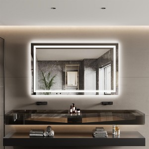 Whizmax Smart LED Bathroom Mirror - RGB Backlit & Frontlit Vanity Mirror with Anti-Fog, Dimmable 3-Tone Lighting - 1 of 4