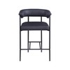 Meridian Furniture,Malin Boucle Fabric Counter Stool, Set of 2 - 2 of 4