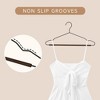 BP4U Wire Hangers with Wood Pants Bar for Dresses, Pants, Sweaters, Jackets, and Heavy Clothes - 4 of 4