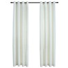 Aghana Digitals Cream Velvet Blackout Curtains 2-Pack with Metal Rings, 55.1x96.5", Polyester, - 2 of 4