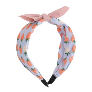 Unique Bargains Girl's Elegant Strawberry Headbands 6.30"x4.72"x2.05" Pink Orange 1 Pc - 1 of 3