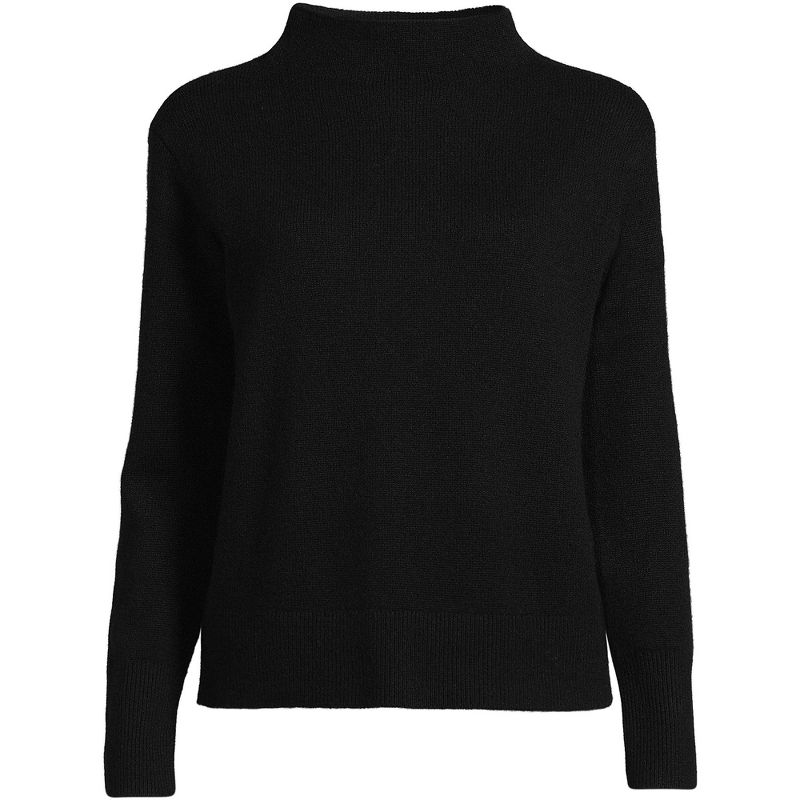 Lands' End Women's Cashmere Funnel Neck Sweater, 3 of 7