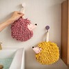REGALWOVEN Soft Absorbent Chenille Cute Cartoon Hanging Fuzzy Ball Hand Towel 7" x 7" 1 Pack - 3 of 4