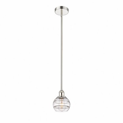 Rochester - 1 Light Stem Hung Mini Pendant In Industrial Style-7.38 Inches Tall and 5.88 Inches Wide
