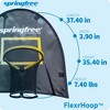 Springfree Trampoline 12' x 19' Jumbo Oval Trampoline and Outdoor Basketball Hoop FlexrHoop Accessory Attachment with Adjustable Backboard, Black - 3 of 4