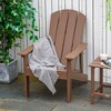 Outsunny Plastic Adirondack Chair, Outdoor Fire Pit Seating HDPE Lounger Chair with High Back and Wide Seat for Patio, Backyard, Garden - 2 of 4