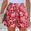 Women's Vibrant Floral Print High-Waisted Cover Up Shorts - Cupshe - 4 of 4