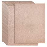 Bright Creations 24 Sheets Rose Gold Glitter Cardstock Paper for Scrapbooking, Wedding Invitations, Cake Toppers, 280gsm, 8.5 x 11 In