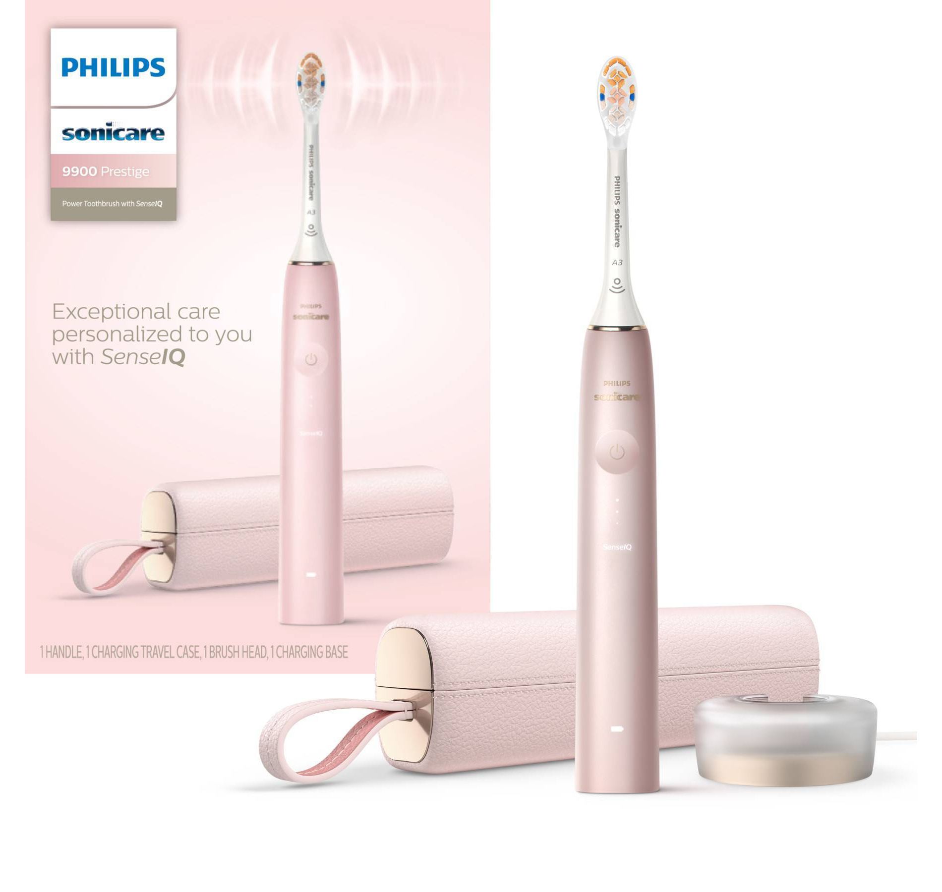 Philips Sonicare 9900 Prestige Rechargeable Electric Toothbrush - HX9990/13 - Pink