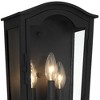 Minka Lavery Industrial Outdoor Wall Light Fixture Sand Coal 3-Light 14" Clear Glass Shade for Post Exterior Deck Porch Yard Patio - 4 of 4