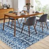 Modern Geometric Area Rug for Living Room, Plush & Soft Faux Wool,Machine Washable Non-Slip Large Carpet for Living Room, Bedroom - 2 of 4