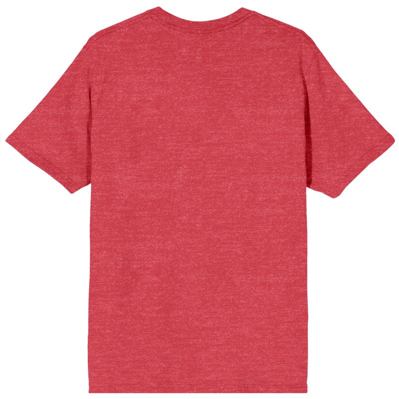 I Do Not Vibe With This Plane Of Existence Men's Red Heather Graphic Tee, 3 of 4