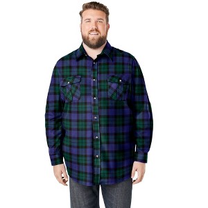 KingSize Signature Plaid Flannel Shirt - 1 of 4