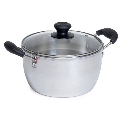 Alsasa® 8.5 Qt. Aluminum Stock Pot with Lid and Handles