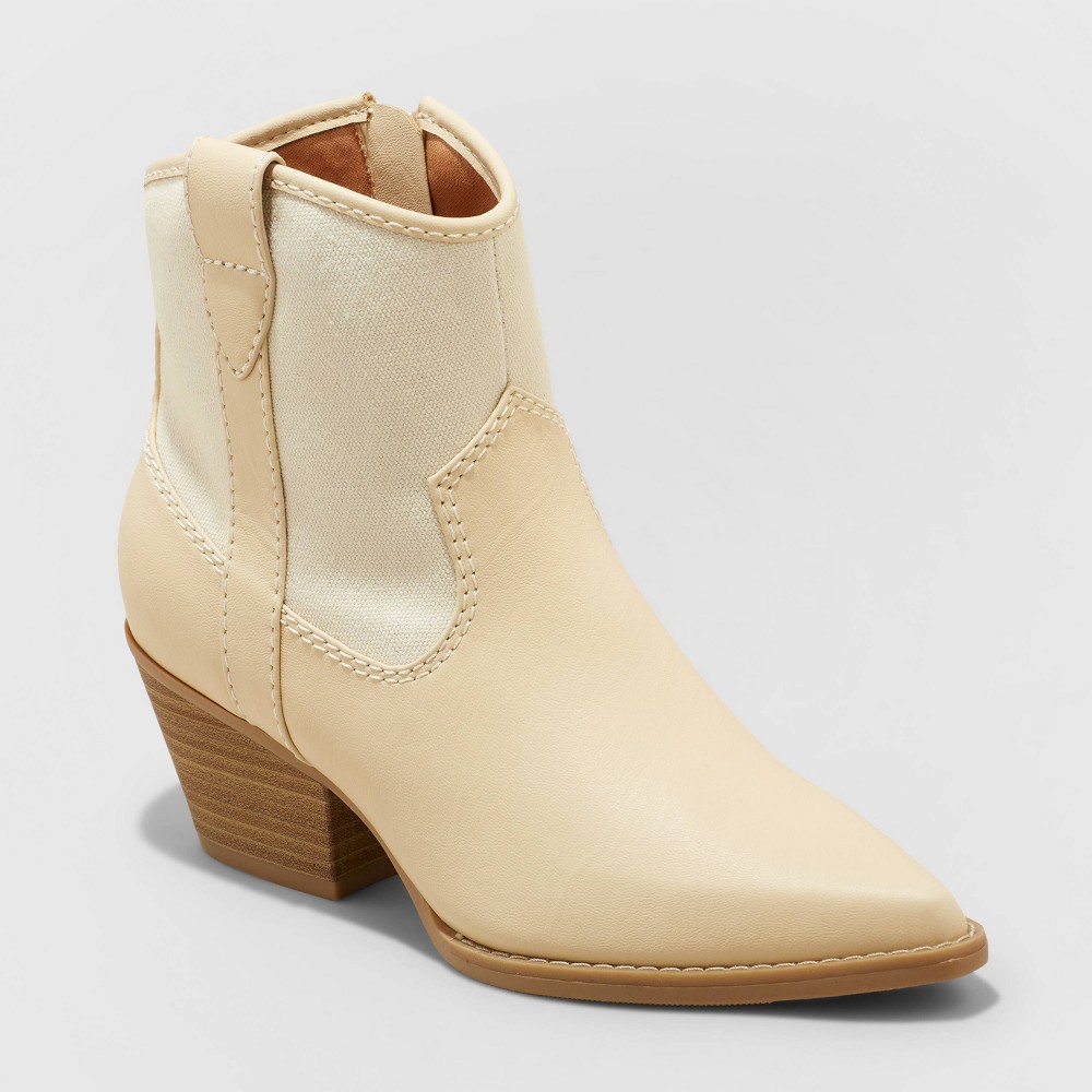 Women's Kay Western Boots - Universal Thread™ Off-White 8