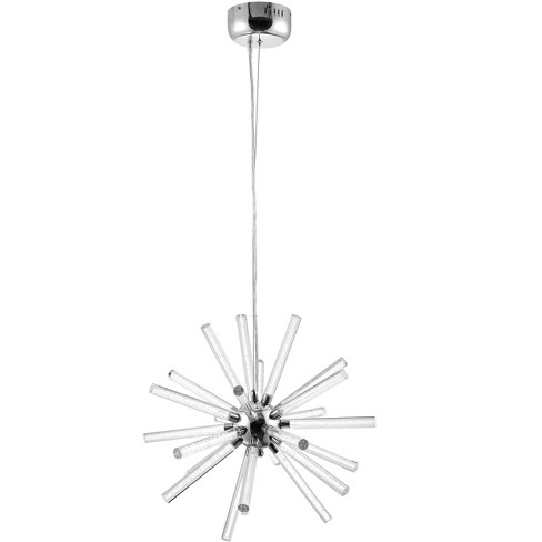 Gema Led Pendant - Chrome/Clear - Safavieh. - image 1 of 4